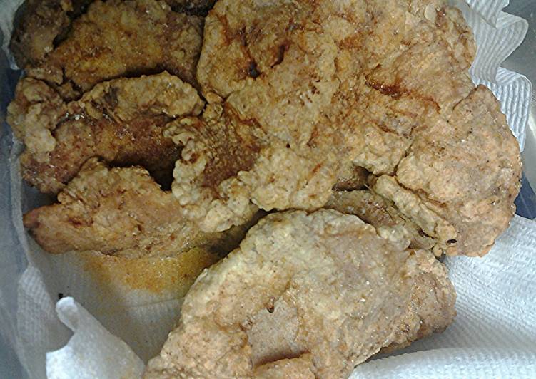 Step-by-Step Guide to Prepare Homemade Deep fried thin chops