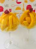 Ensalada de Mango y Piña con toque de Mermelada de Cereza!