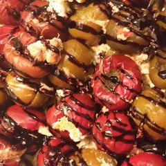 A picture of Sweet spicy cherry pepper poppers.