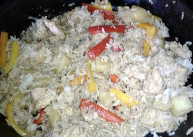 Simple Way to Make Super Quick Homemade Island Rice and Chicken