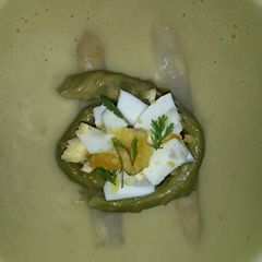 A picture of Sig's German mixed Asparagus Soup.