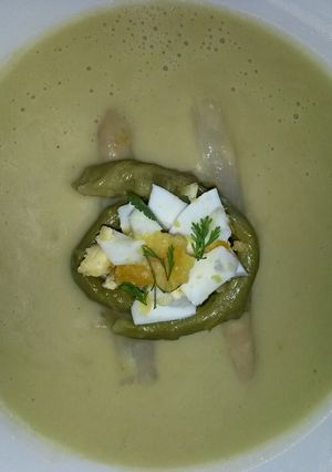 A picture of Sig's German mixed Asparagus Soup.