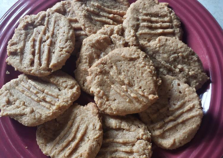 Poor girl's peanut butter cookies