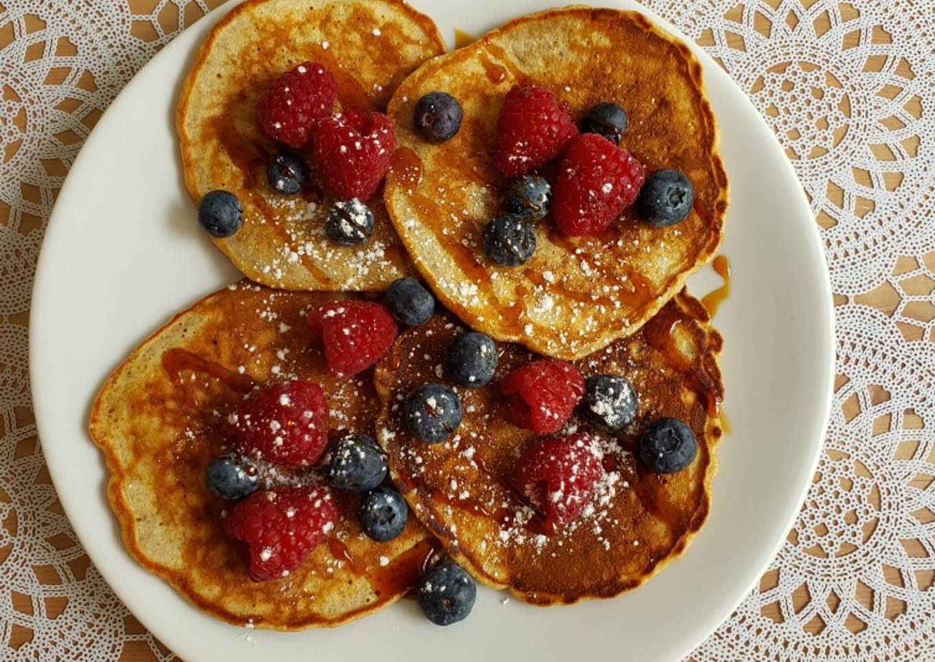 Whole wheat banana pancakes
