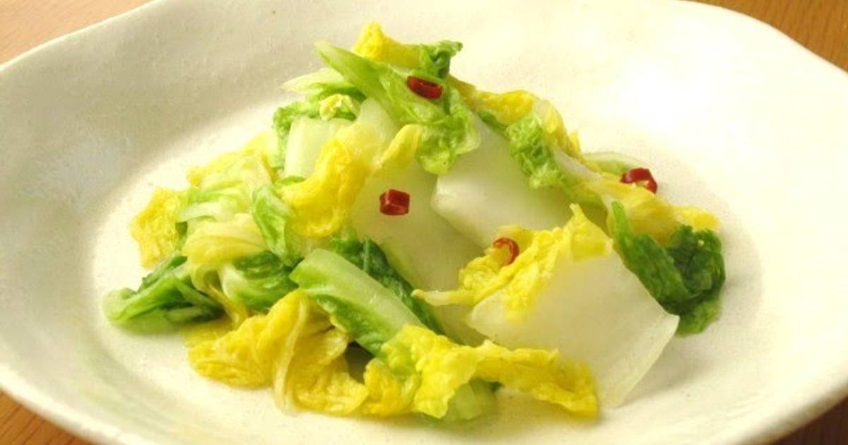 Lightly Pickled Chinese Cabbage with Dashi Stock Granules Recipe by