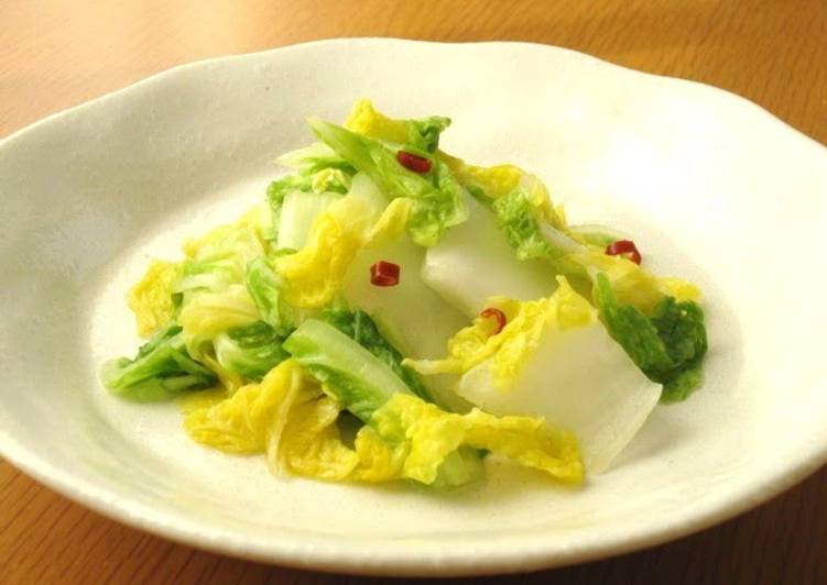 7 Easy Ways To Make Lightly Pickled Chinese Cabbage with Dashi Stock Granules