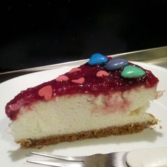 AMIEs Special HEART Cheesecake A picture of AMIEs Special HEART Cheesecake.