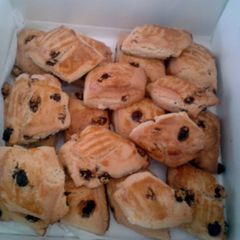 A picture of currant cookies.