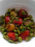 Vickys Broad Bean Salad & Tomato Dill Sauce, GF DF EF SF NF