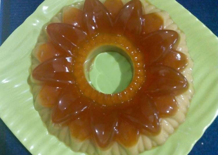 Puding gula merah simple