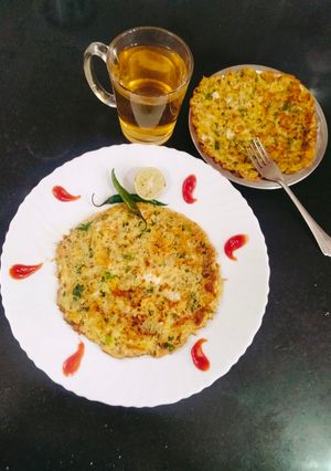 A picture of Egg omlette (Fluffy Omelette) 😋.