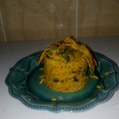 Periwinkle banga rice A picture of Periwinkle banga rice.