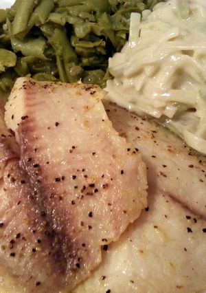 A picture of McCormick Lemon Pepper Tilapia.