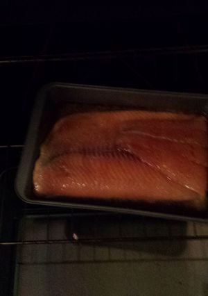 A picture of Salmon bake.