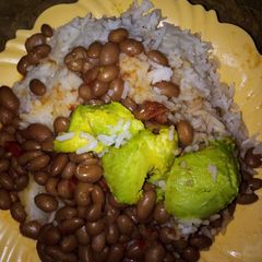 A picture of Rice with beans# 4wewks challenge.