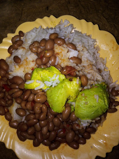 A picture of Rice with beans# 4wewks challenge.
