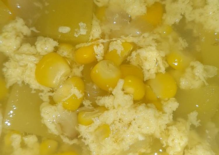 Cara membuat Sayur Bening jagung kentang + telur????????‍???????? mantap