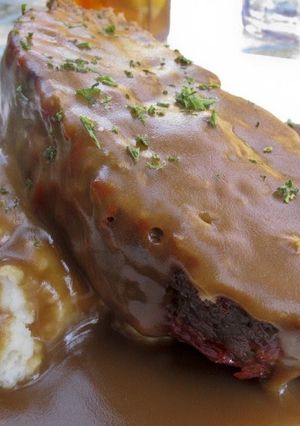 A picture of Mouthwatering Meatloaf.