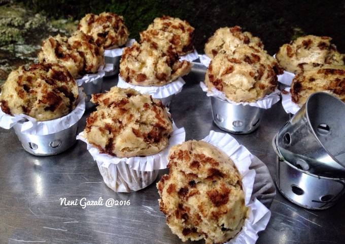 Bolu Kukus Pisang Sederhana (no mixer, no telur) super easy