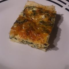 Spinach and feta quiche A picture of Spinach and feta quiche.