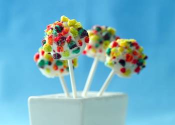 How To Making Recipe Trix Cereal Cake Pops Delicious Simple
