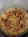 Cheesey potatoe, Bacon + Onion Bake