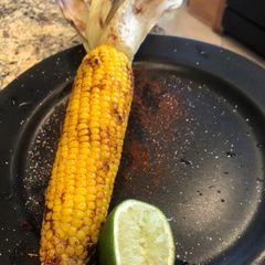 A picture of Chili Lime Corn on the BBQ.