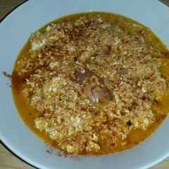 A picture of Kagianas ( tomatoes and eggs ).