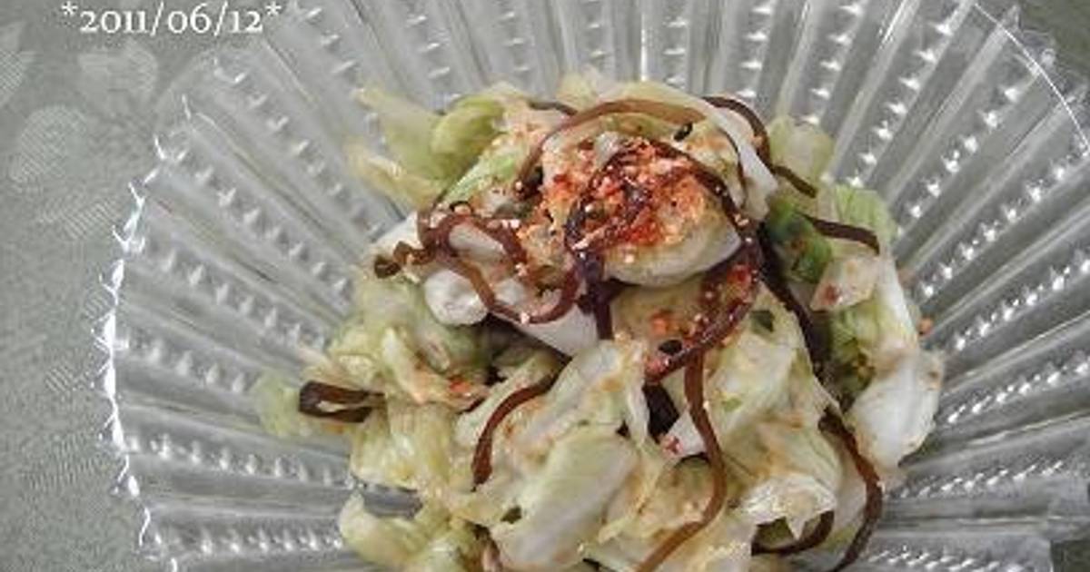 Instant Cabbage and ShioKonbu Tsukemono Pickles Recipe by cookpad