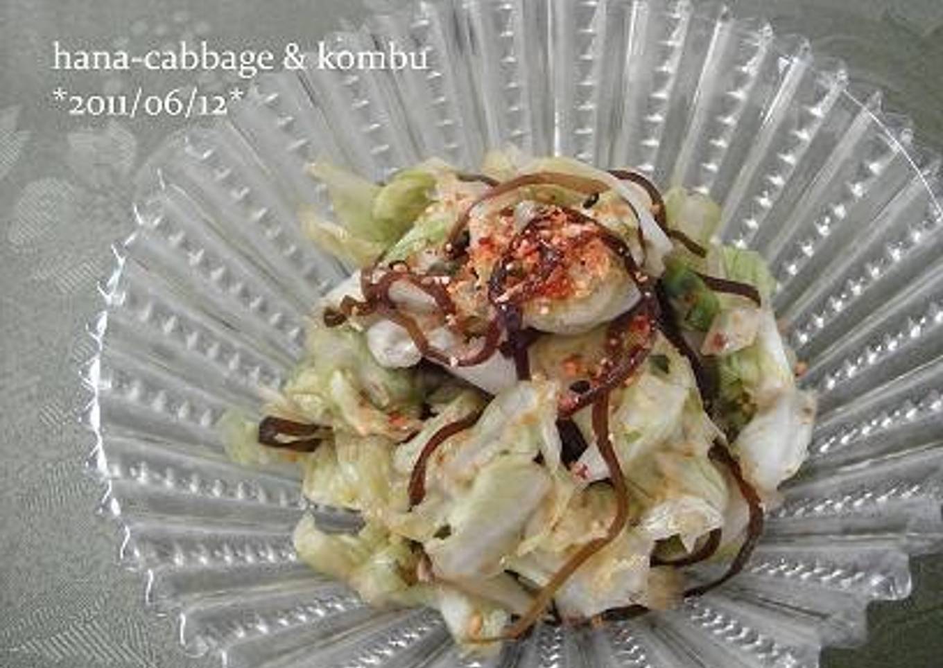 Instant Cabbage and Shio-Konbu Tsukemono Pickles