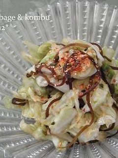 A picture of Instant Cabbage and Shio-Konbu Tsukemono Pickles.