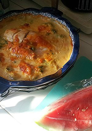 A picture of Emme and Teri's Marinated Chicken Casserole.