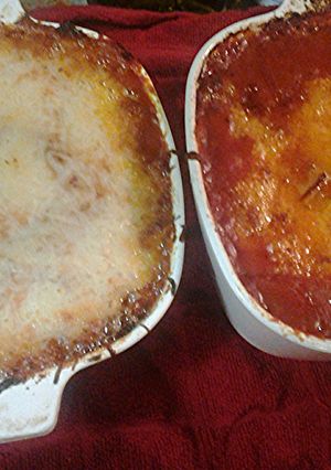A picture of Vegetarian lasagna.