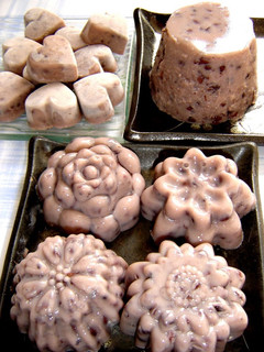 A picture of Milky Adzuki Bean Bavarois Ice Cream.