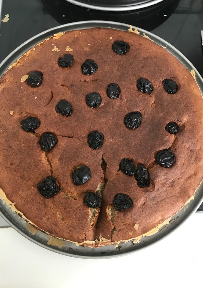 Una foto de Bizcocho de plátano y pasas
