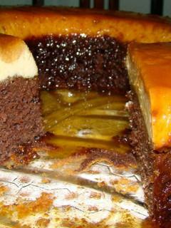 A picture of pudding cake.