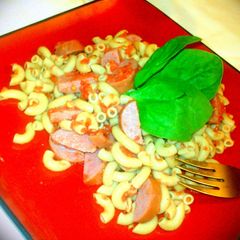 Healthy Sausage Tomato Pasta A picture of Healthy Sausage Tomato Pasta.