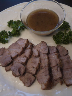 A picture of Roast Pork & Excellent Groovy Sauce.