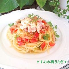A picture of Asian-Style Chilled Pasta with Crab Mayonnaise Salad.