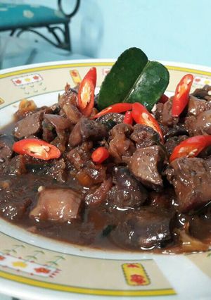 Foto resep Oseng pedas manis ati ampela
