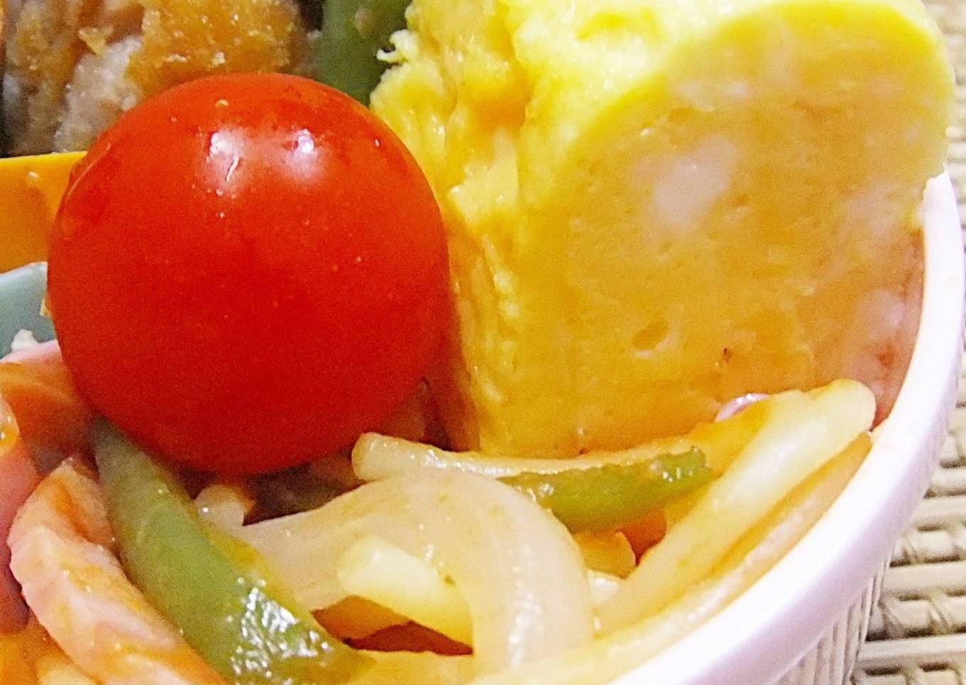 Beautiful Yellow Tamagoyaki Omelet