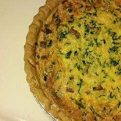 A picture of Andouille Sausage Quiche.