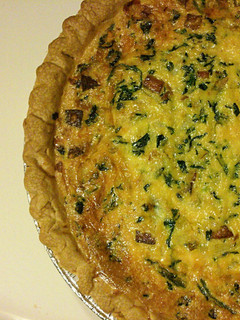 A picture of Andouille Sausage Quiche.
