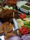 Roasted mutton raan