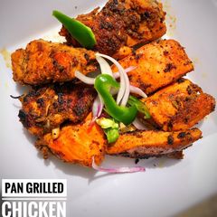 A picture of Pan grilled chicken.