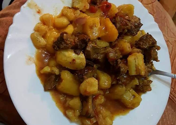 Recipe of Perfect Matoke and beef stew