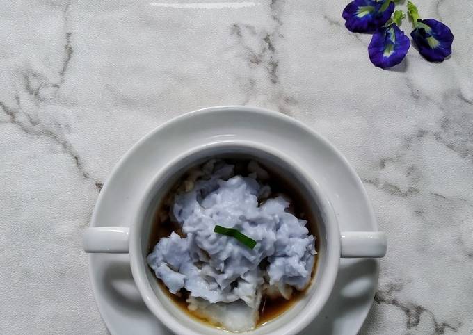 Resep Bubur Sumsum Bunga Telang Anti Gagal
