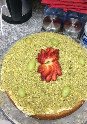 صورة لوصفة كيكة فستق