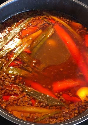 A picture of Spicy Mala Hot Pot Broth - Keto Friendly.