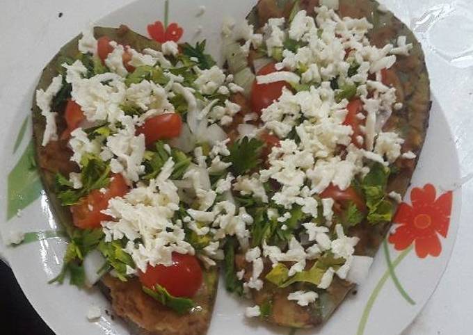 Tlacoyos de nopal con frijoles Receta de Federico Negrete- Cookpad